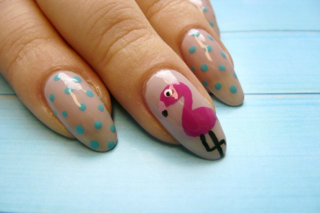 Flamingo Nail Art Design